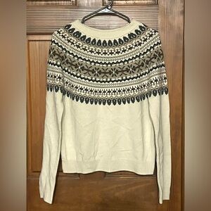 Women's Sweater - Cream and Black
